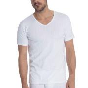 Calida Pure and Style V-shirt Hvit bomull Medium Herre