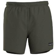 Calvin Klein Badebukser Cool Iconic Texture Swimshorts Mørkgrørnn  Med...