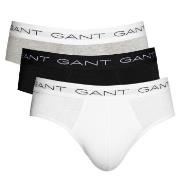 Gant 3P Cotton Stretch Briefs Svart/Hvit bomull Large Herre