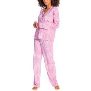 PJ Salvage Playful Prints Pyjama Rosa X-Large Dame