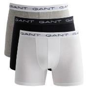 Gant 3P Cotton Stretch Boxer Svart/Hvit bomull 3XL Herre