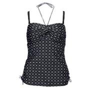 Wiki Santa Teresa Tankini Top Svart mønstret D 75 Dame