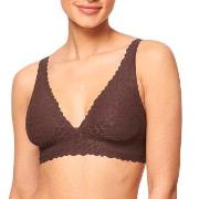 Sloggi BH ZERO Feel Lace 2.0 Bra Top Brun Large Dame