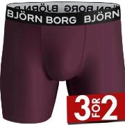 Björn Borg 2P Performance Boxer 1572 Blå/Lila polyester Medium Herre