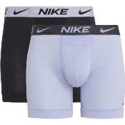 Nike 2P Dri-Fit ReLuxe Boxer Brief Lilla/Svart Large Herre