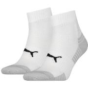 Puma Strømper 2P Sport Cushioned Quarter Socks Hvit Str 43/46