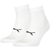 Puma Strømper 2P Sport Light Quarter Socks Hvit Str 39/42