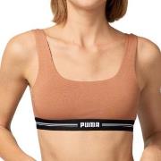 Puma BH Women Scoop Neck Top Mocca økologisk bomull Small Dame