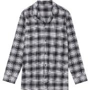 Calvin Klein Flannel Sleep LS Button Down Pyjama Rutet bomull X-Large ...