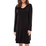 Lady Avenue Bamboo Nightdress With Long Sleeve Svart Bambus XX-Large D...