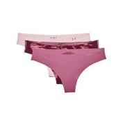 Under Armour Truser 3P Pure Stretch Thong Rosa Mønster Small Dame