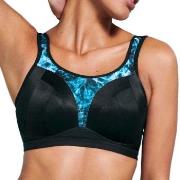 Freya BH Dynamic Soft Sports Bra Svart/Blå H 90 Dame