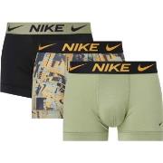 Nike 3P Everyday Essentials Micro Trunks Grønn/Oransje polyester Small...