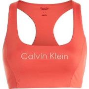 Calvin Klein BH Sport Medium Support Sports Bra Korall X-Large Dame