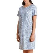 Calida Spring Nights Nightshirt Blå Mønster bomull Large Dame