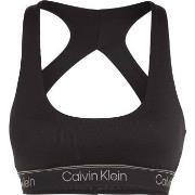 Calvin Klein BH Sport Ribbed Medium Impact Sport Bra Svart polyester L...