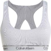 Calvin Klein BH Sport Ribbed Medium Impact Sport Bra Grå polyester X-L...