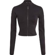 Calvin Klein Sport Seamless Zip Up Jacket Svart polyamid Medium Dame