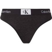 Calvin Klein Truser CK96 Cotton Thong Svart bomull X-Large Dame