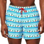 Happy socks Badebukser Palm Beach Swim Shorts Blå Mønster polyester Sm...