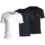 BOSS 3P Classic Crew Neck T-shirt Svart/Marine/Hvit bomull XX-Large He...