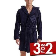 CR7 Cristiano Ronaldo Cotton Bathrobe Navy bomull Medium Herre