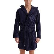 CR7 Cristiano Ronaldo Cotton Bathrobe Navy bomull Large Herre