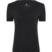 JBS of Denmark Bamboo V-neck Women Slim T-shirt Svart X-Large Dame