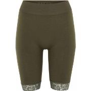 Decoy Long Shorts With Lace Grønn M/L Dame