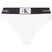 Calvin Klein Truser CK96 Cotton Thong Hvit bomull Large Dame