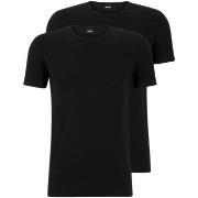 BOSS 2P Modern Round Neck T-shirt Svart bomull Small Herre