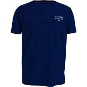 Tommy Hilfiger Cotton Tee Logo T-shirt Marine bomull Small Herre