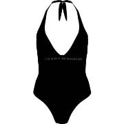 Tommy Hilfiger Halter One Piece Swimsuit Svart X-Large Dame