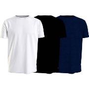 Tommy Hilfiger 3P Stretch Cotton T-shirt Svart/Blå bomull Large Herre
