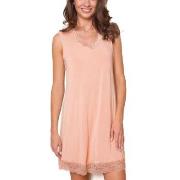 Lady Avenue Bamboo With Short Sleeve Nightdress Rosa Bambus Small Dame