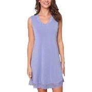 Lady Avenue Bamboo With Short Sleeve Nightdress Lysblå Bambus X-Small ...
