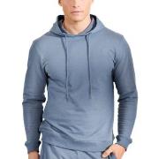 Bread and Boxers Organic Cotton Men Hooded Shirt Lysblå Small Herre