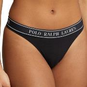 Polo Ralph Lauren Truser Mid Rise Thong Svart Medium Dame