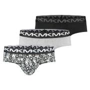 Michael Kors 3P Fashion Low Rise Brief Svart/Hvit bomull Small Herre