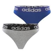 adidas Truser 2P Underwear Brazilian Thong Blå/Grå bomull X-Large Dame