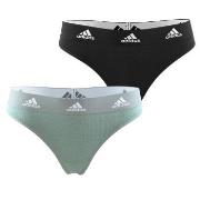adidas Truser 2P Underwear Brazilian Thong Svart/Grønn bomull X-Large ...