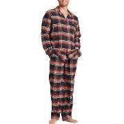 Jockey Cotton Flannel Pyjama Svart bomull Large Herre