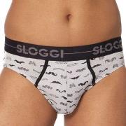 Sloggi 2P Men GO Movember Mini Svart/Hvit bomull Medium Herre