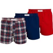 Tommy Hilfiger Woven Boxer Print Marine/Rød bomull Small Herre