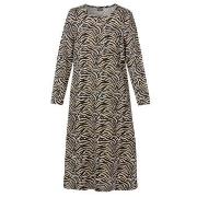 Trofe Zebra Long Sleeve Dress Mixed bomull Small Dame