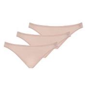 Mey Truser 3P Organic Cotton Pure Mini Briefs Beige bomull 44 Dame