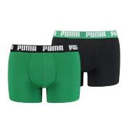 Puma 2P Basic Boxer Svart/Grønn bomull XX-Large Herre