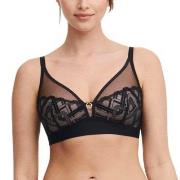 Chantelle BH Corsetry Embroidery Wirefree Support Bra Svart E 80 Dame