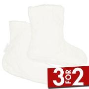 Damella Strømper Jaquard Fleece Slippers Hvit polyester Str 35/37 Dame