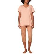 Triumph Pyjama Set X 01 Brun mønstret bomull 44 Dame